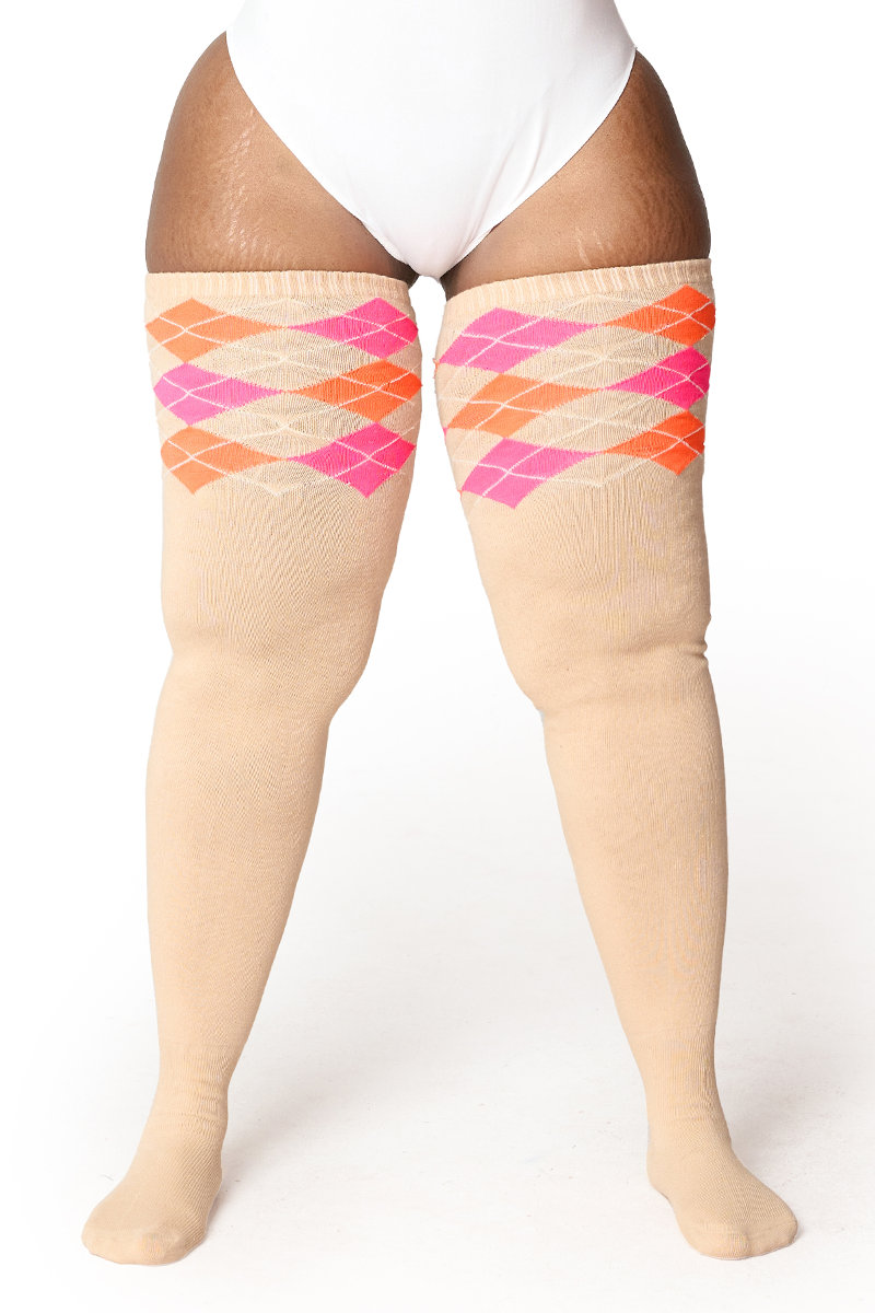 Thunda Tūbbies - Argyle - Tropical Taupe