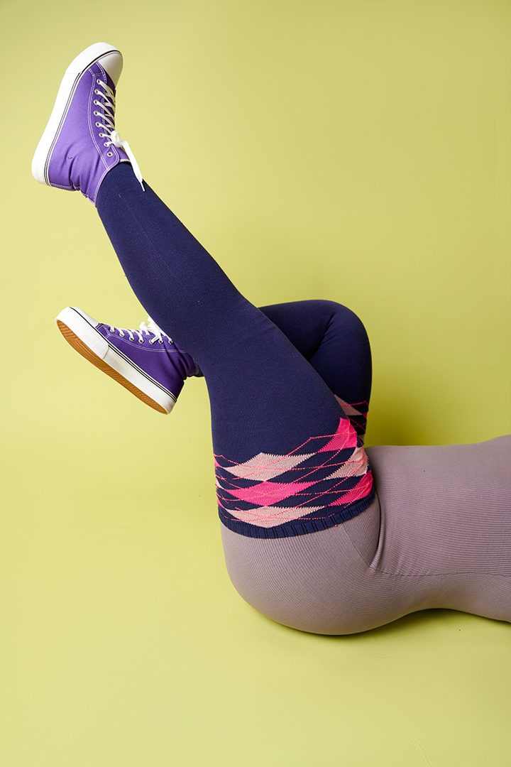 Thunda Tūbbies - Argyle - Rebel Violet