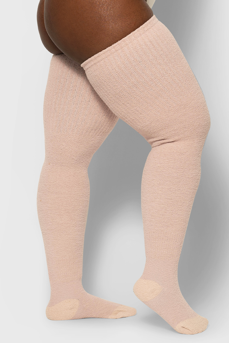 Cozy Dusk Thigh High Socks