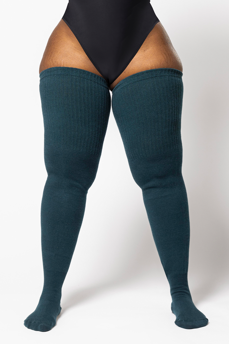 bbw fish net pics Zucchini Thunda Tubbies High Socks | Thunda Thighs St. Croix Mojo Bass high waistband with vertical Color:PB & Smoke Jelly soft swimbait