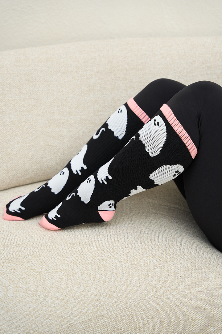 Under the Knee - Ghost (Black & White w/Pink)