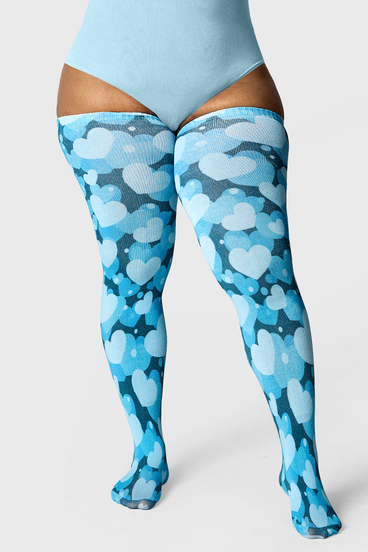 Frosted Heart Onesie + Sock Set