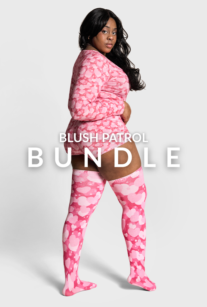 Blush Patrol Onesie + Sock Set