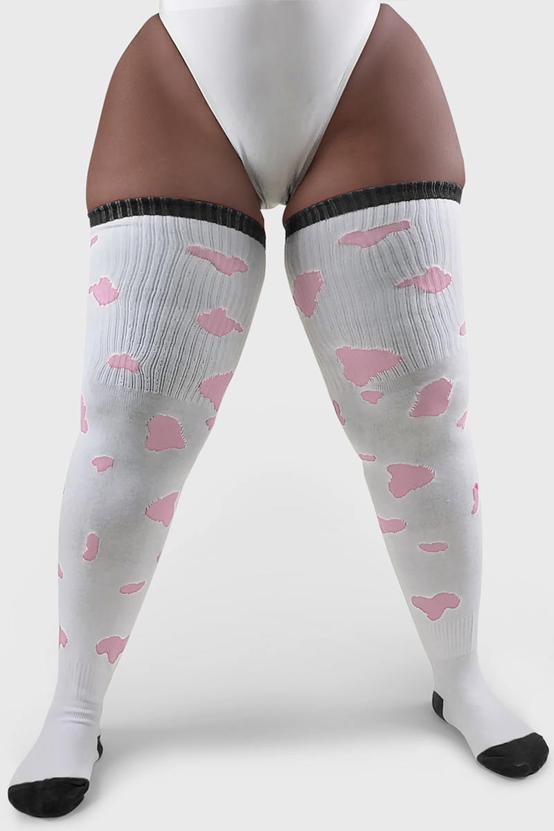 Striped Thigh High Stockings – Pink House Boutique
