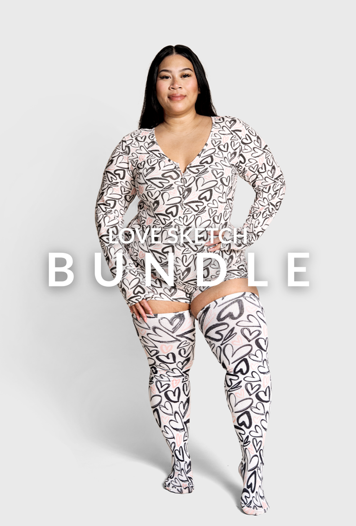Love Sketch Onesie + Sock Set