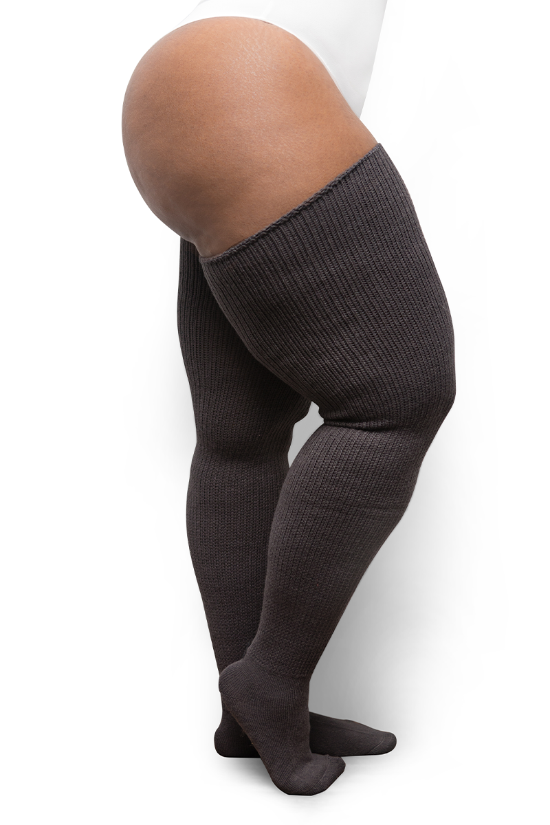 Plus size extra long thigh high socks clearance