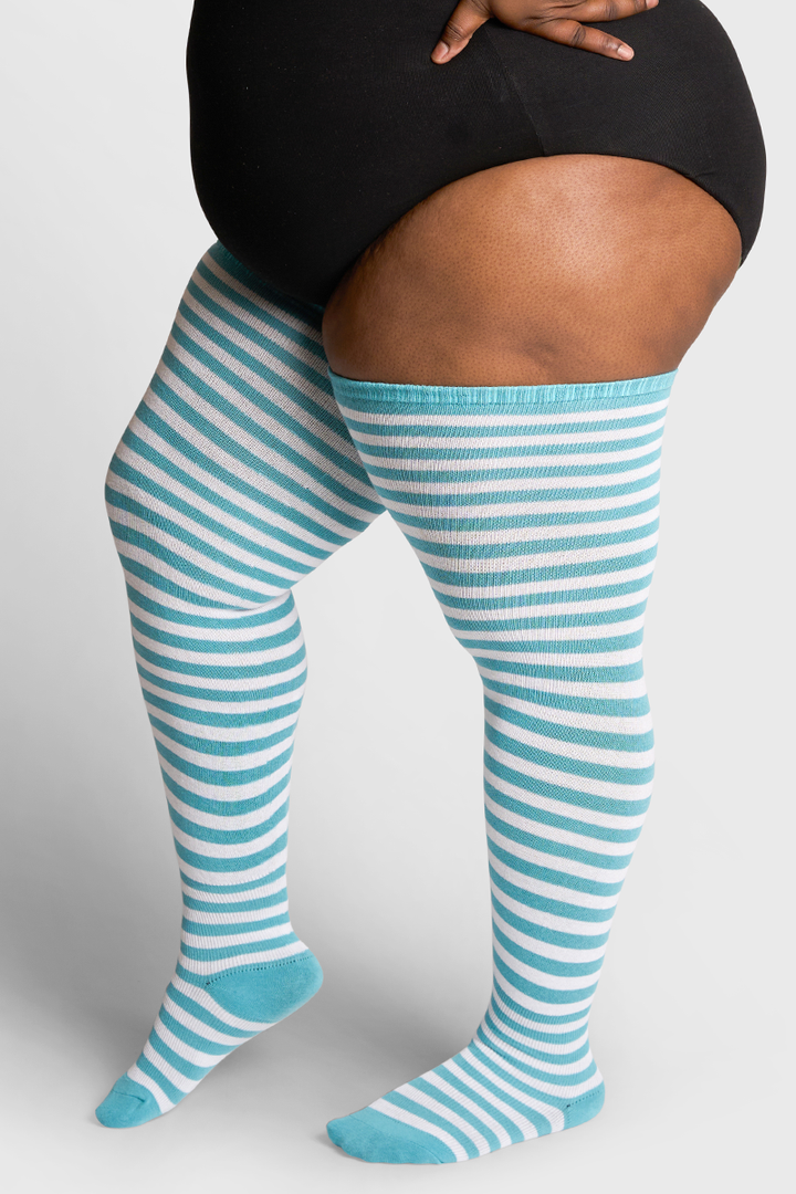 Thunda Tūbbies - Sky Blue & White Stripes