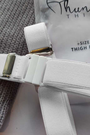 White Plus Size Thigh Belt