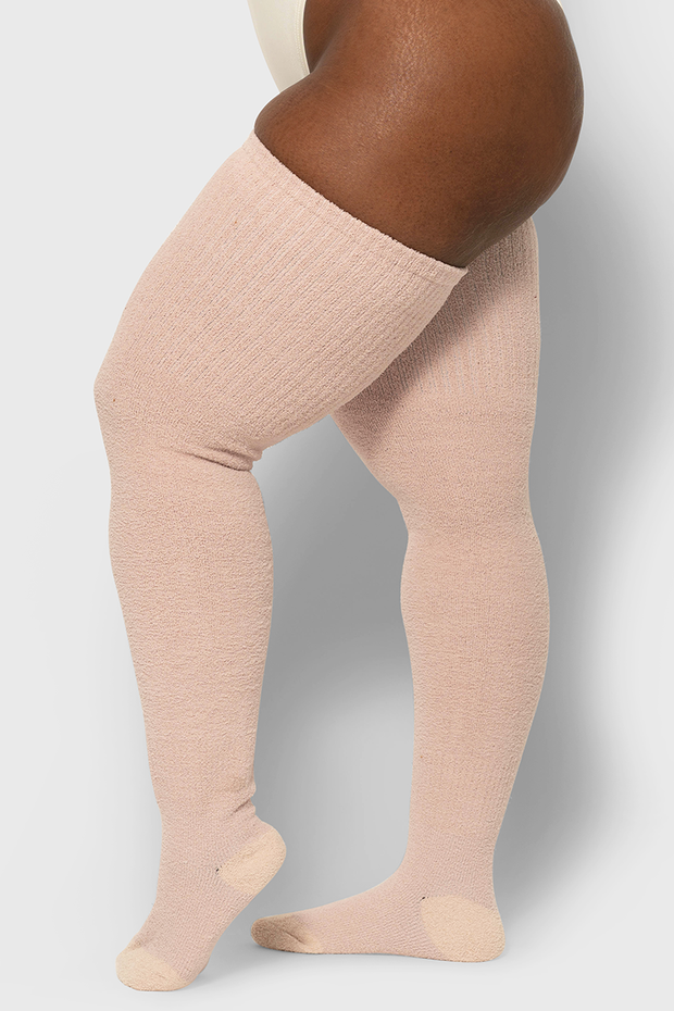 Thigh high compression stockings plus size hot sale