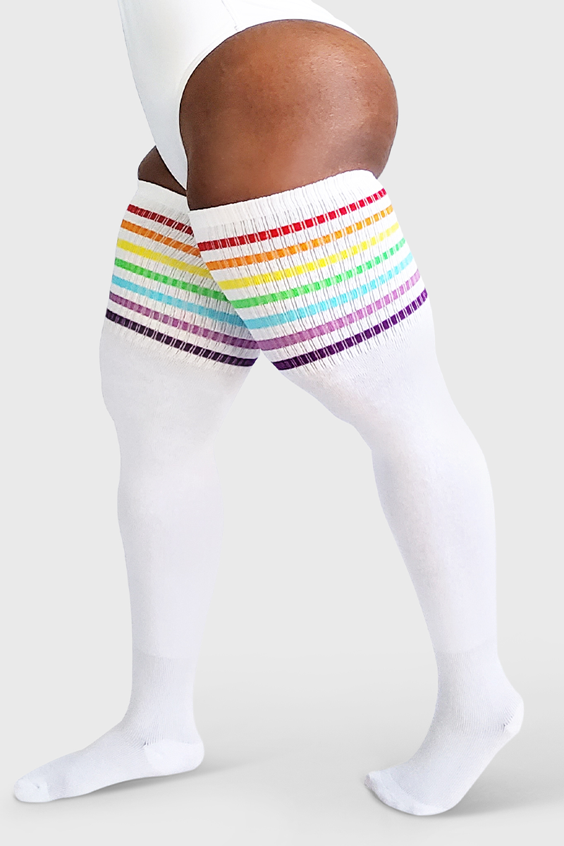 Joyingtwo Over Knee Rainbow Thigh High Socks Cosplay Accessories For