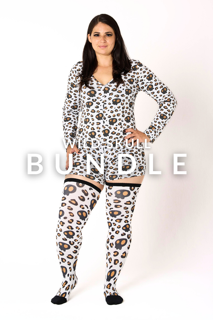 Wild Skull Onesie + Sock Set